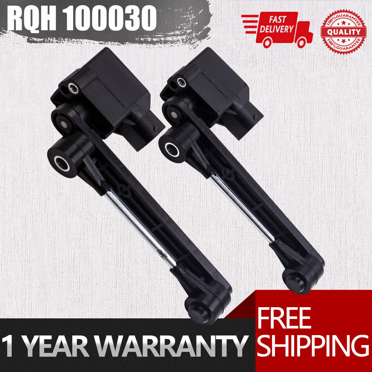 2X Rear LeftRight Height Level Sensor RQH100030 For 99-04 for Land Rover Discovery