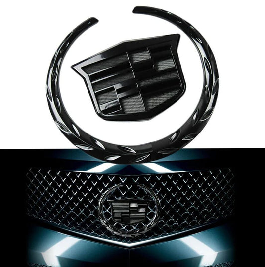 for Audi TTRS TTS TT Badge Ring Sticker Cover Front Cap Badge Gloss Black 2016+