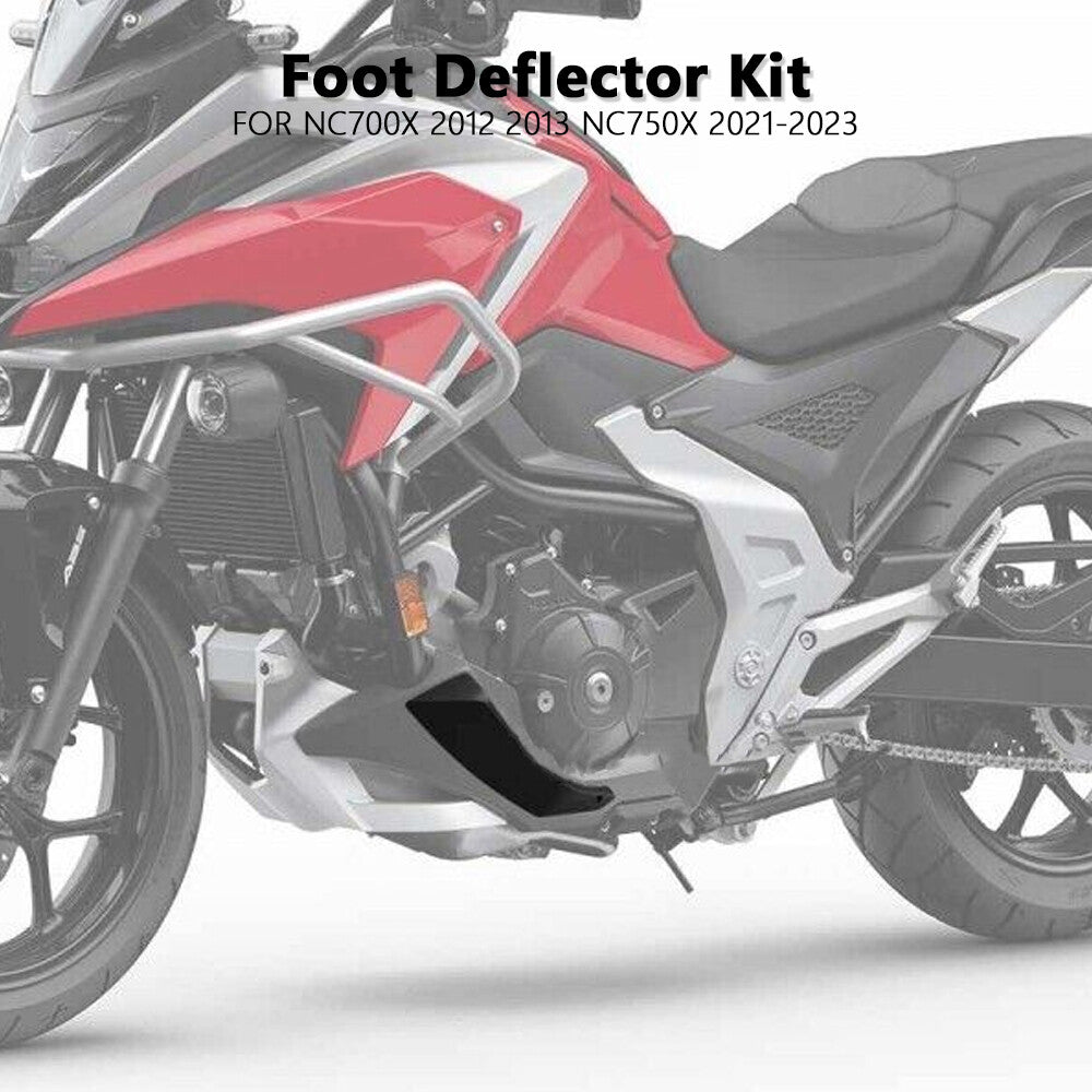 Foot Deflector Low Wind Deflector Kit Rubber for Honda NC750X 21-23 NC700X 12-13
