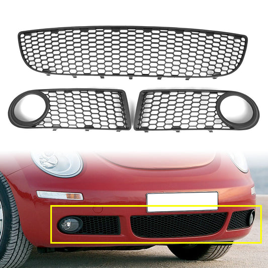 Front Bumper Center Grille Fog Light Grill for Volkswagen Beetle 2005-2010 2006