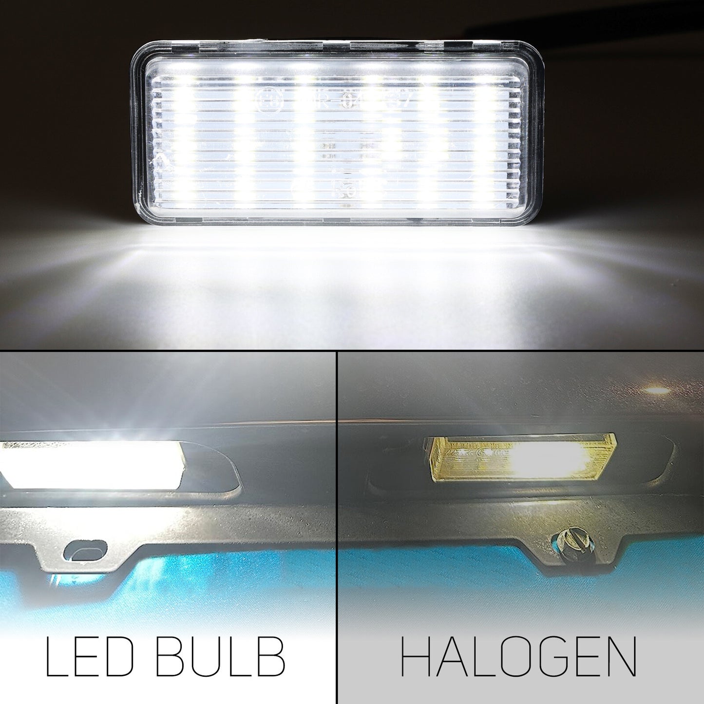 Pair No Error LED License Number Plate Lights 18SMD for Lexus LX470 LX570 GX470