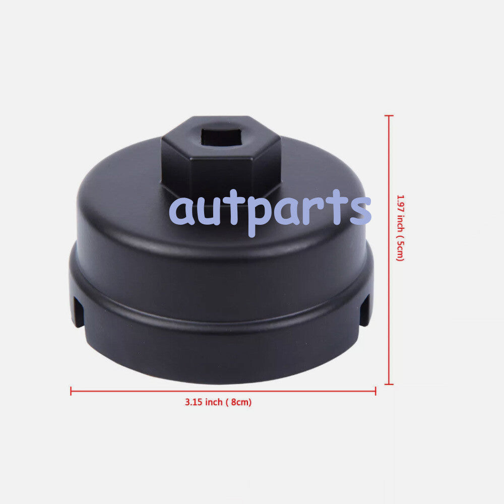 for Toyota for Lexus 64MM 14 Flutes Oil Filter Cap Wrench Cup Socket Remover Tool