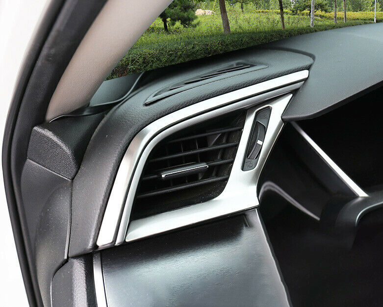 Middle Air Outlet Vent Cover Trim for Honda for Civic 2016-2021 10th Silver Titanium