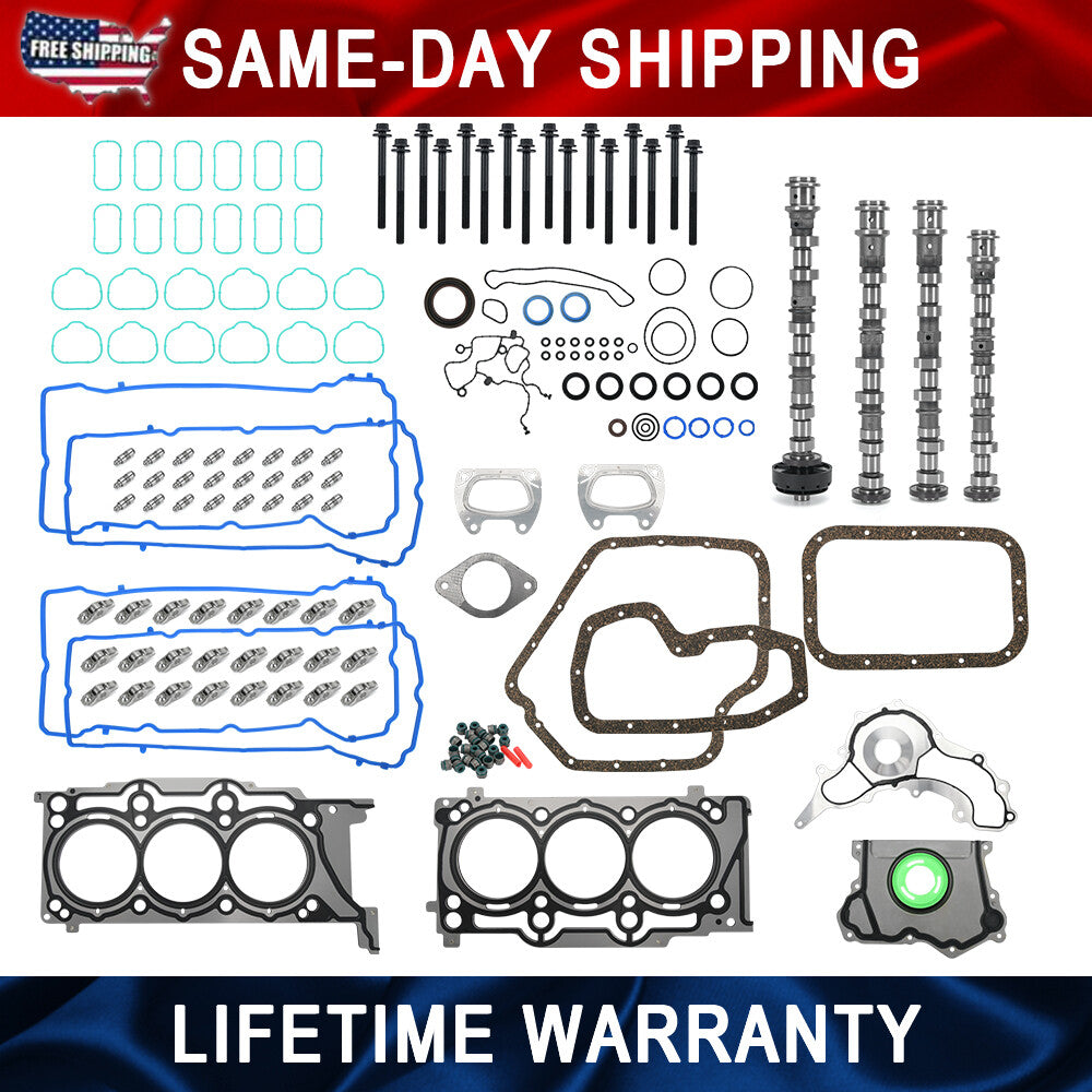 For 11-16 for Chrysler for Dodge for Ram 3.6 Pentastar Camshafts Rockers Lifters Head Gasket
