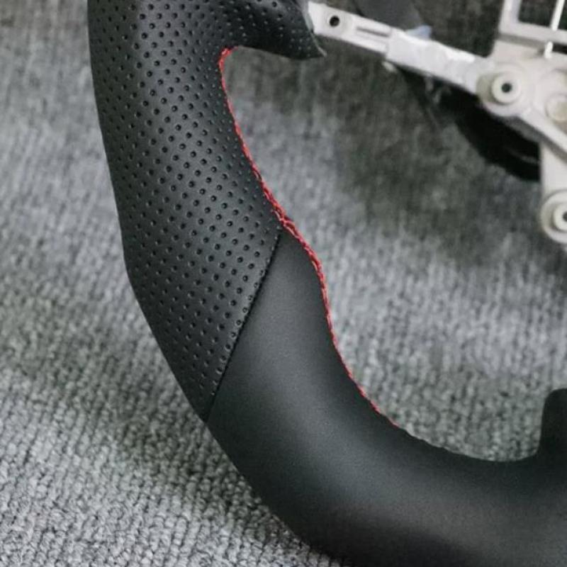 Perforated Leather Steering Wheel for Ford for Mustang S550 2015-2017 W/ Heated NEW