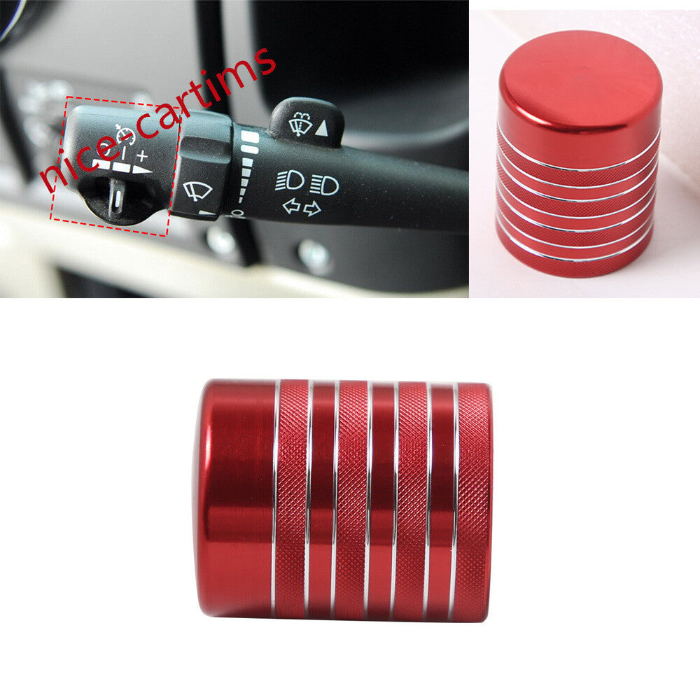 Red Alloy Rain Wiper Control Rod Sleeve Lever Trim Fit For HUMMER H2 2008-2009
