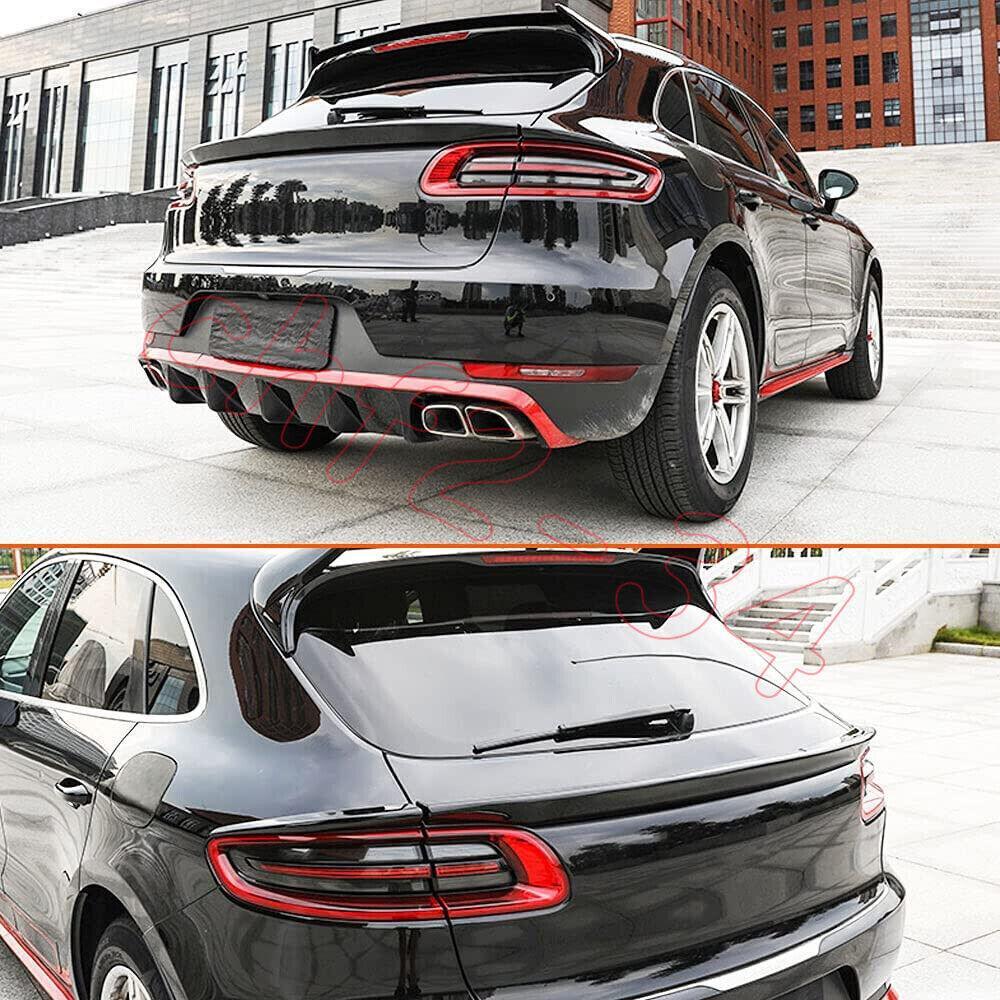 Fit for Porsche Macan 18-2022 ABS Gloss Black Rear Tail Trunk Spoiler Wing Lip