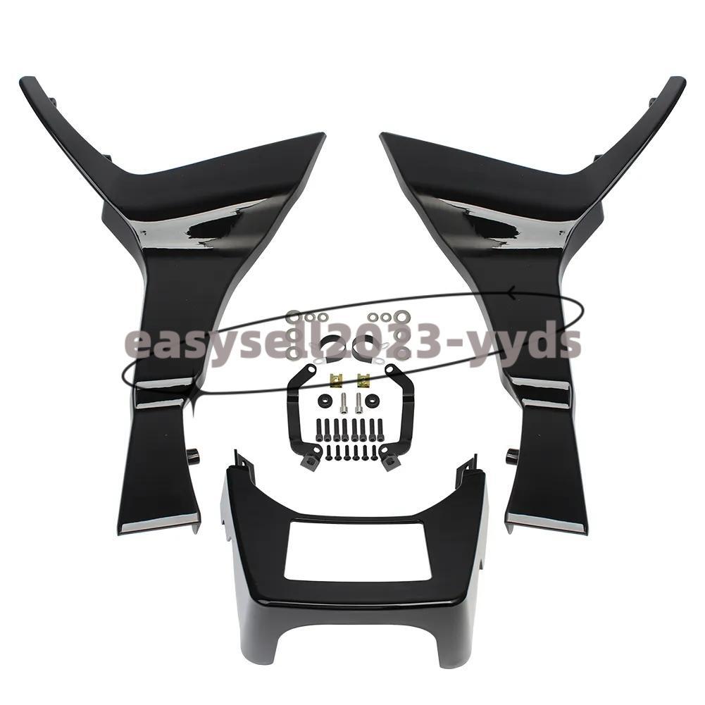 Black Side Fairings Chin Spoilers Fit for Harley Road Glide FLTRX FLTRXS 2017-23
