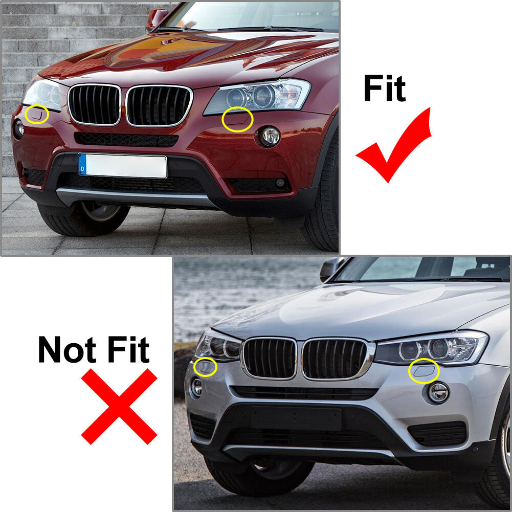 for BMW X3 F25 2010 -14 11 12 13 Bumper Headlight Headlamp Washer Cap Cover 2x