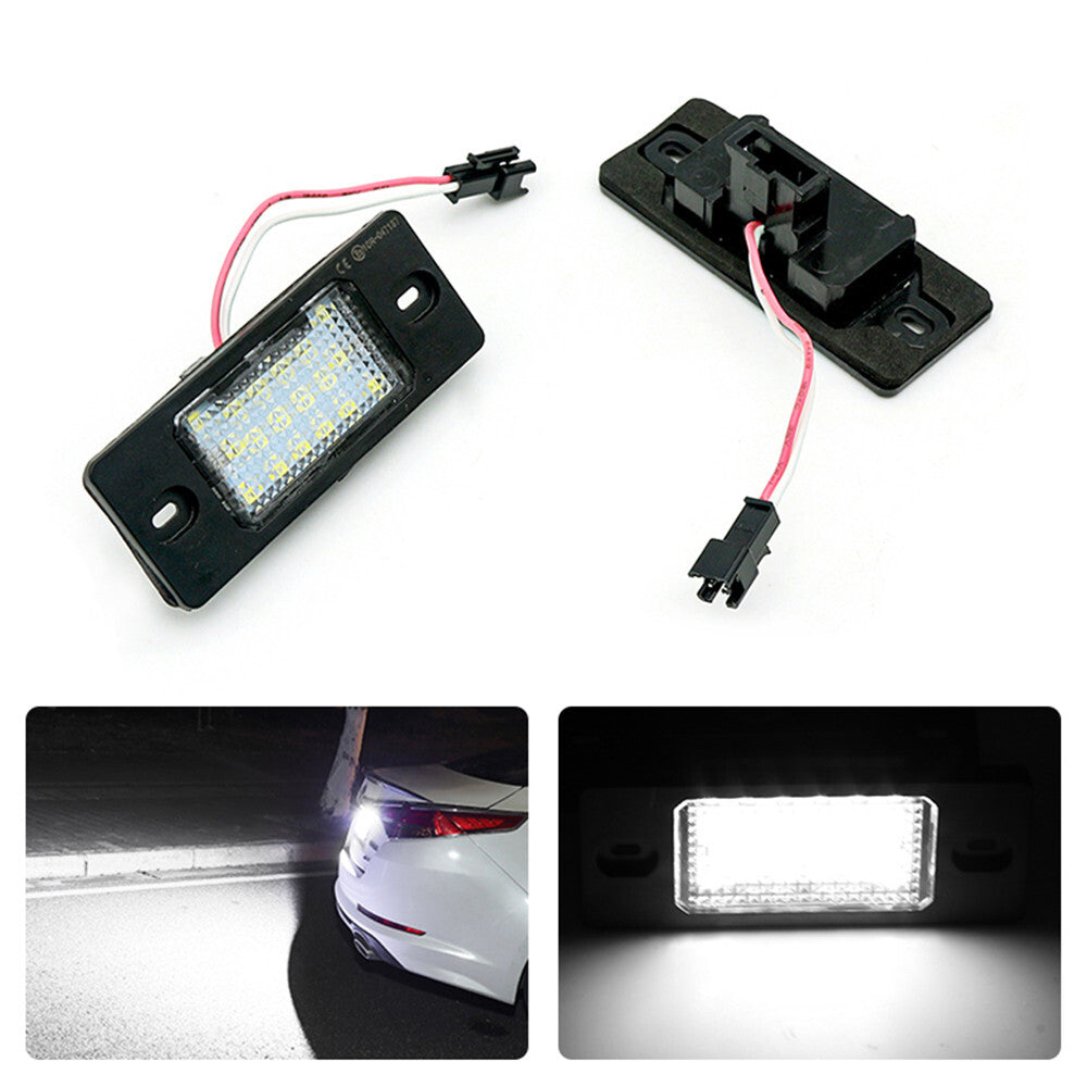 2pcs LED license plate lights for Porsche for VW for Golf for Tiguan for Passat Touareg Canbus