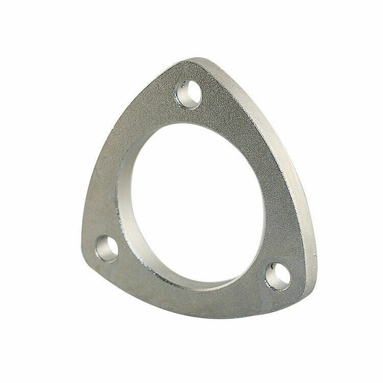 2in 3-Hole Bolt Exhaust Header Test Pipe Adapter Weldable Flange Stainless Steel