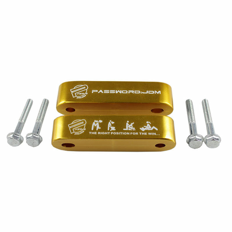 Anodized Gold Hood Spacer Hood Riser 3/4 for Honda for Civic CRX Del Sol Integra