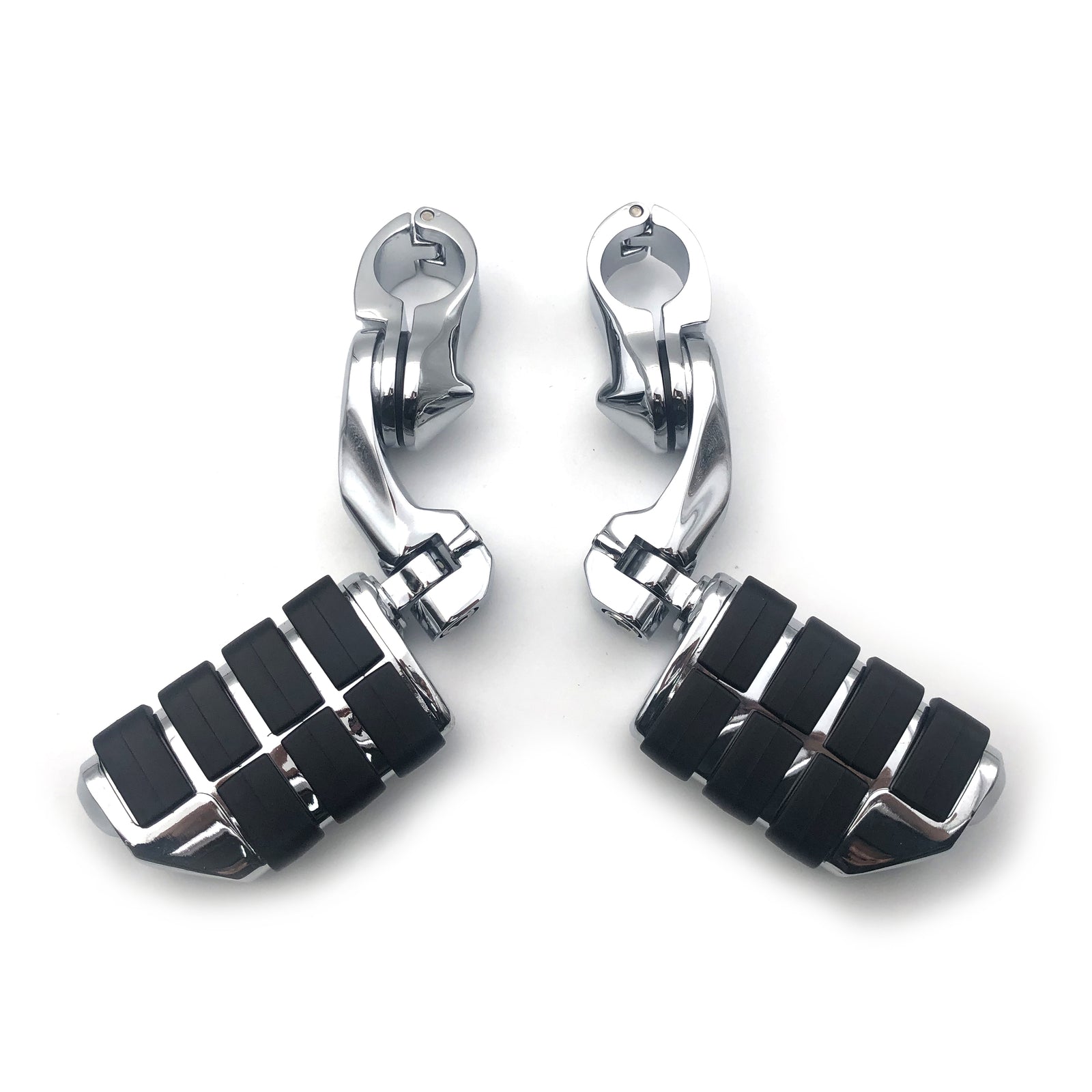 Chrome 1-1/4 Highway Motorcycle Foot Pegs Pedals Crash Bar for Harley Davidson