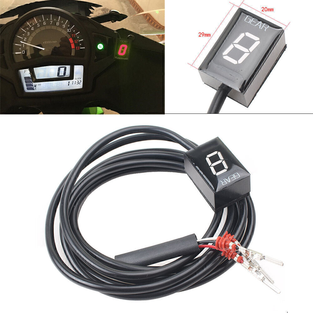 Gear Indicator Red LED Display for Kawasaki 250 300 Z250 Z800 Motorcycle