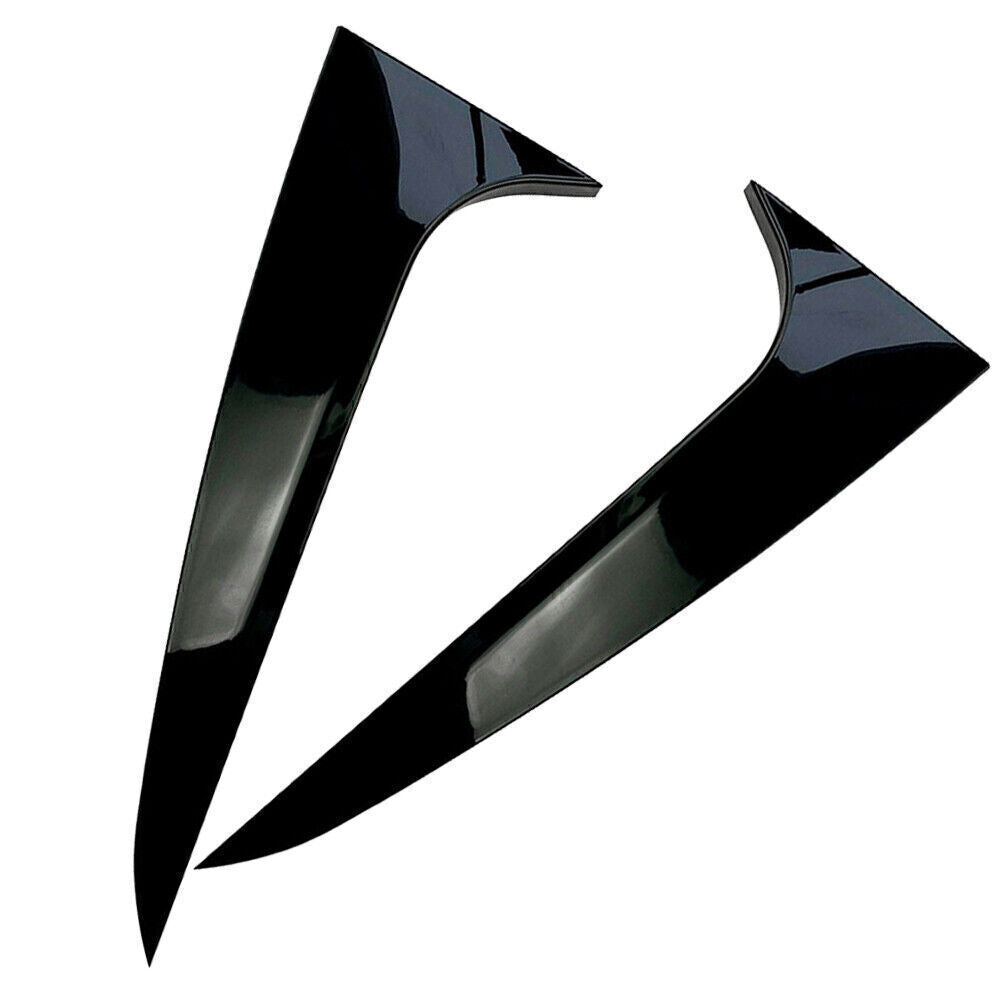 Rear Window Spoiler Side Wing Cover Moulding Trim for BMW X4 G02 2019-2020 Black