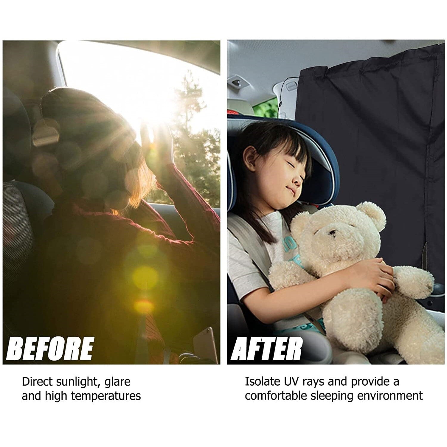for Volkswagen Car Divider Curtain Partition Side Window Privacy UV Sun Shade