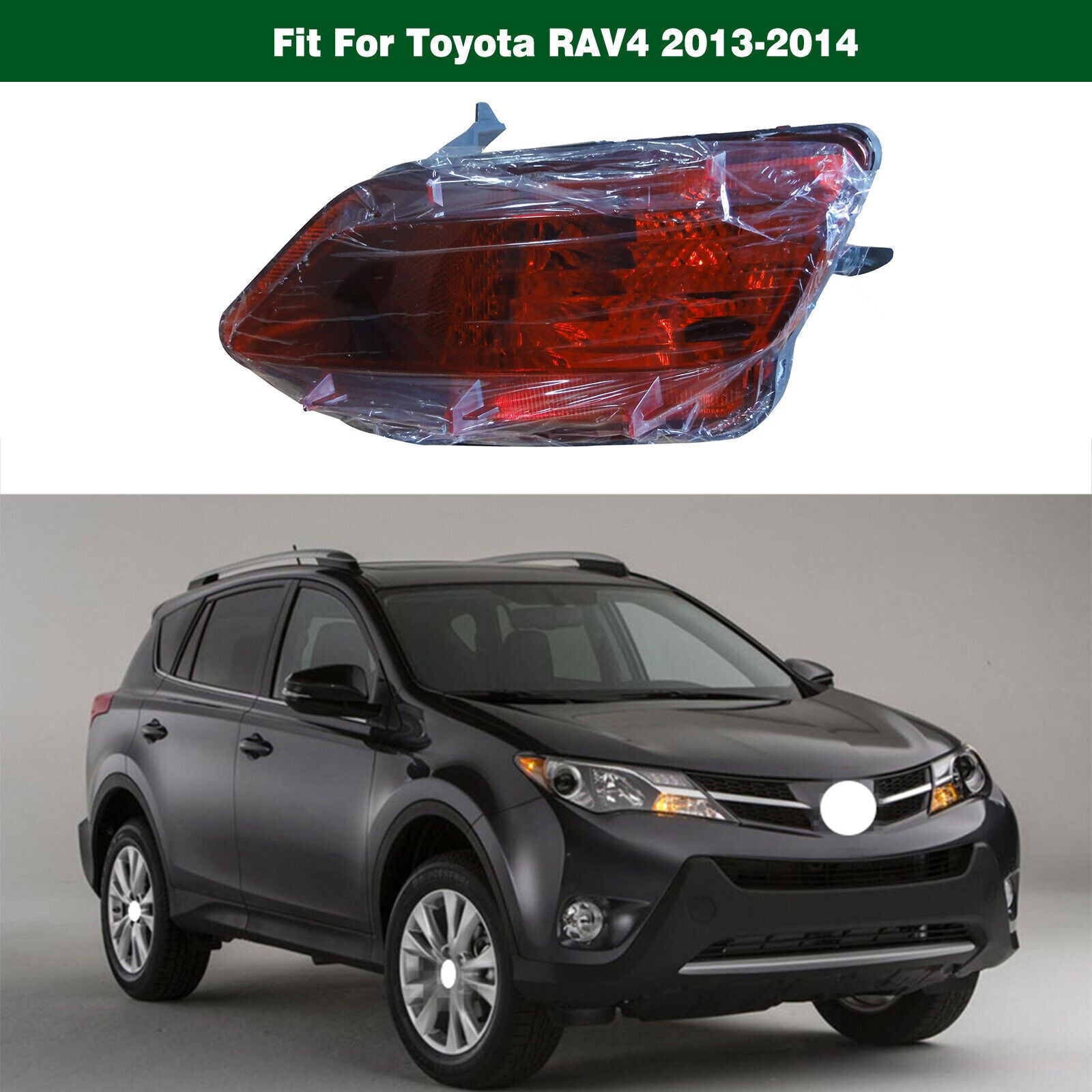 1Pcs Right Red Rear Bumper Fog Light Tail Lamp for TOYOTA RAV4 2013 2014-2015