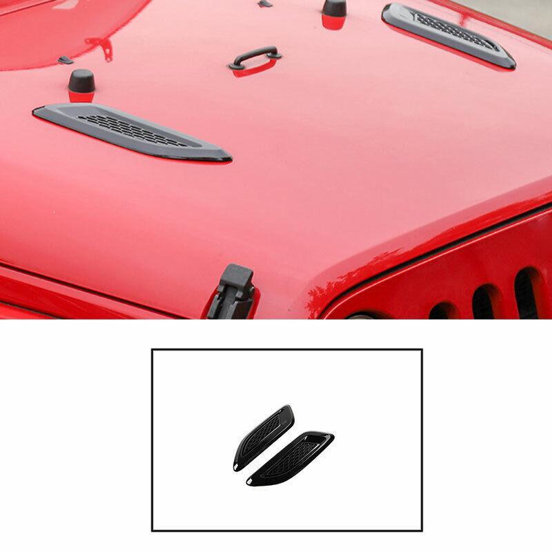 for Jeep for Wrangler TJ 1997-2006 ABS Black Engine Hood Air Inlet Vent Trim A Set