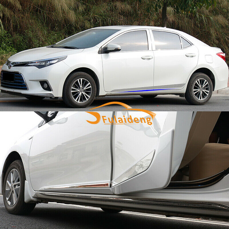 4pc for Toyota for Corolla 2014-2018 stainless Car Door Body Side Molding Cover Trim
