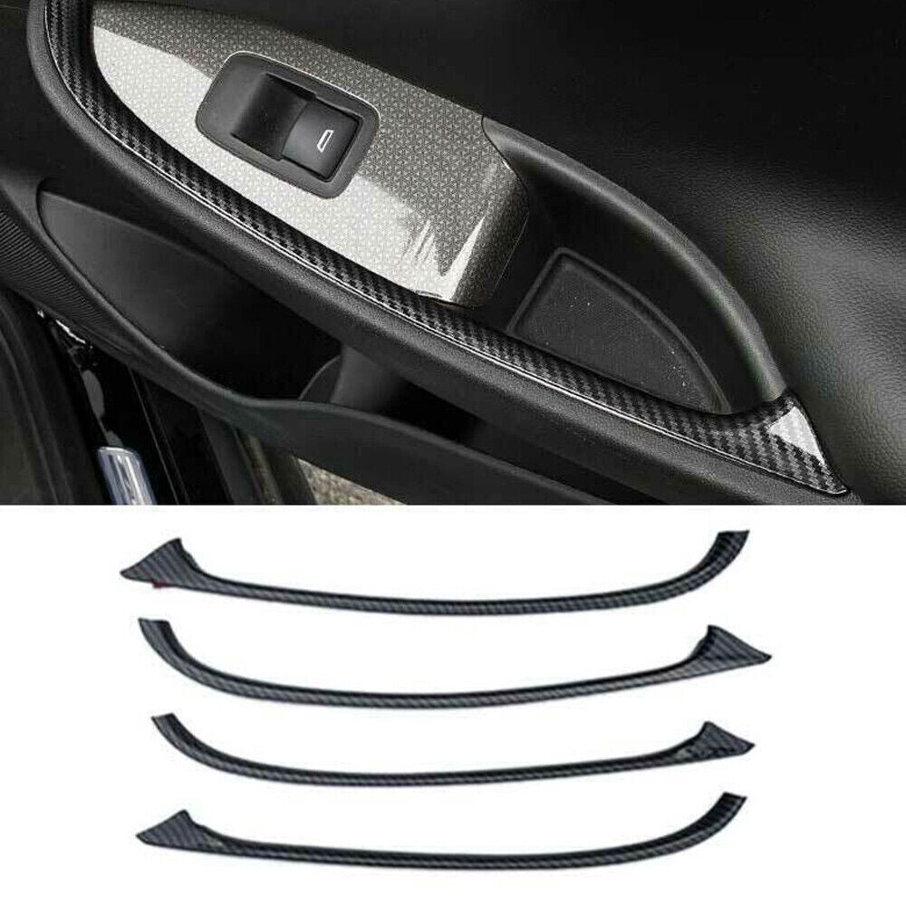 Fit for Chevrolet Malibu 2016-2024 Carbon Fiber Door Window Switch Strip Trim 4X