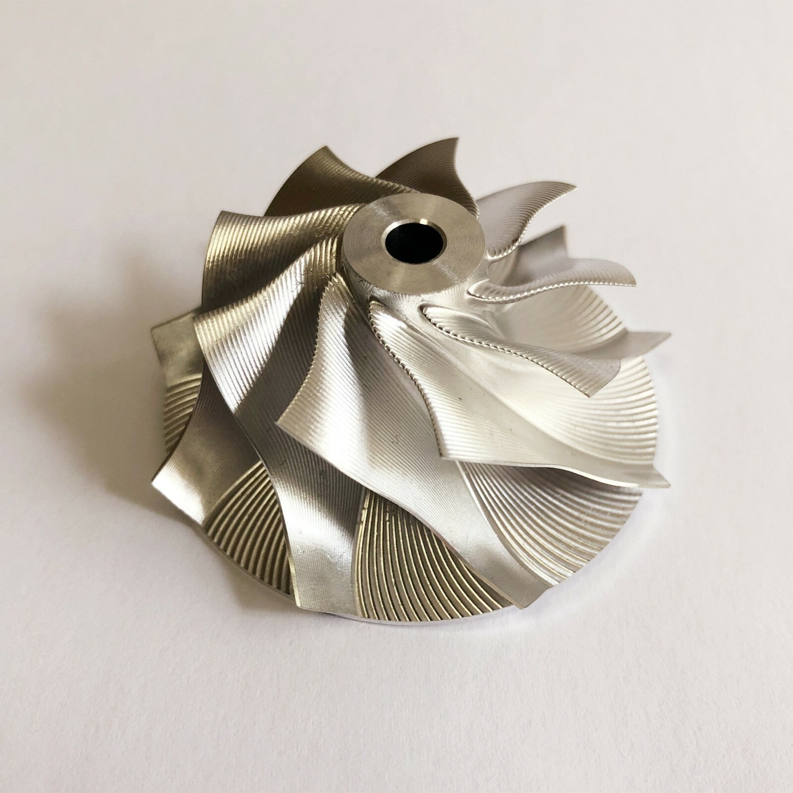 TD04HL 39.60/51.00 mm 9+0 insert point milling serpentine blank compressor wheel