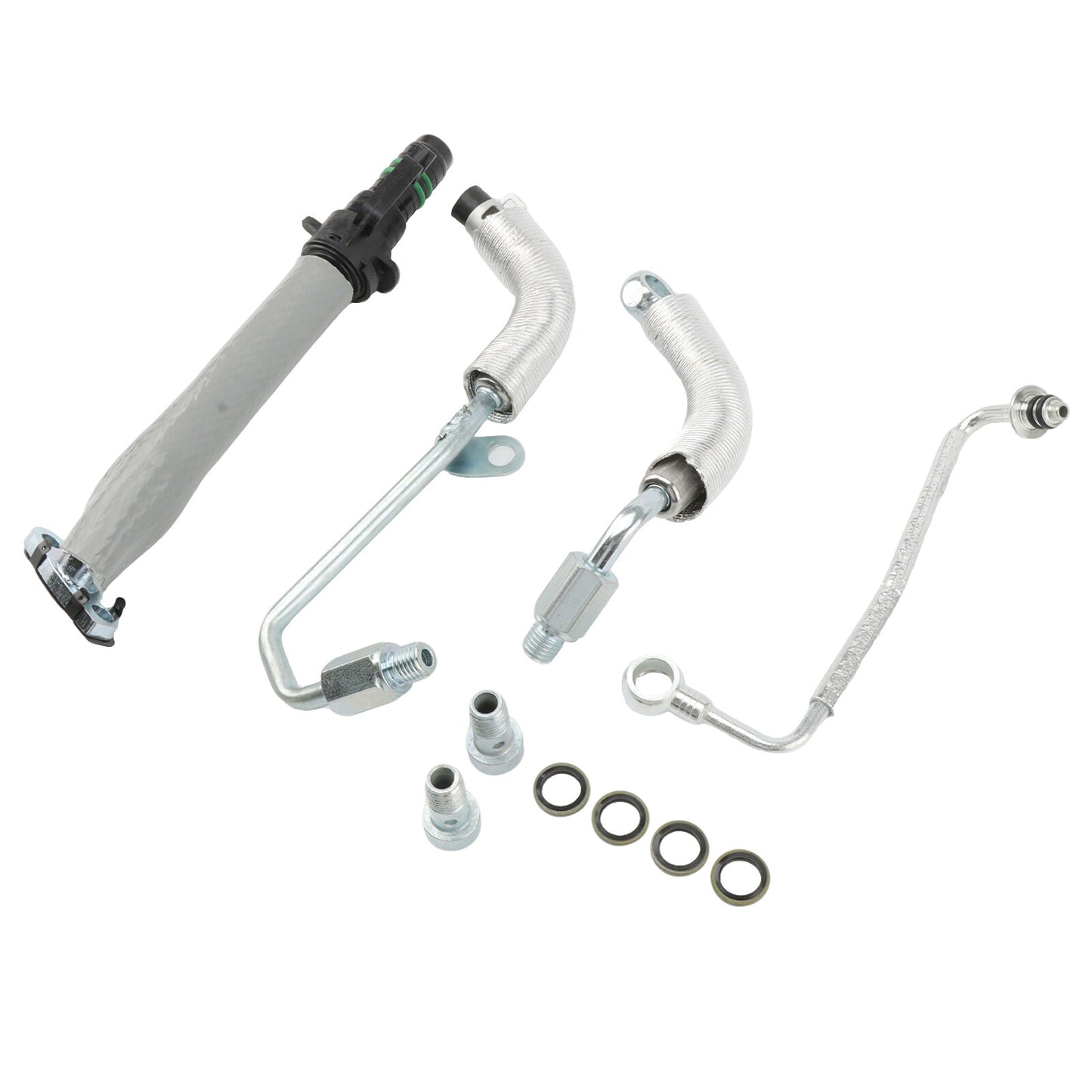 4× For Turbo Oil Return Drain Oil Feed Pipe Kit for Chevy for Cruze Sonic 1.4L 25198546