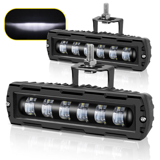 2X 6inch LED Work Light Bar Spot Pods Fog Lamp Off Road 7D Driving Truck 4WD SUV