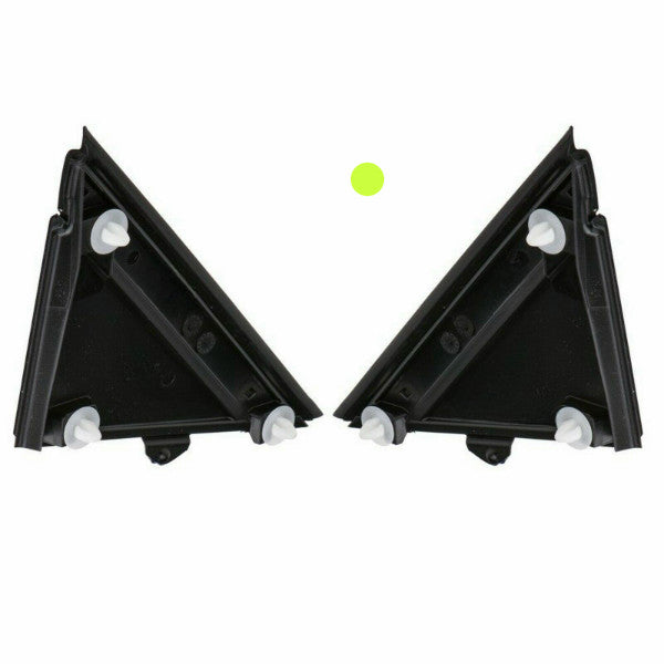 12-17 for FIAT 500 GLOSS BLACK LEFT RIGHT DOOR MIRROR FLAG COVER MOLDINGS New