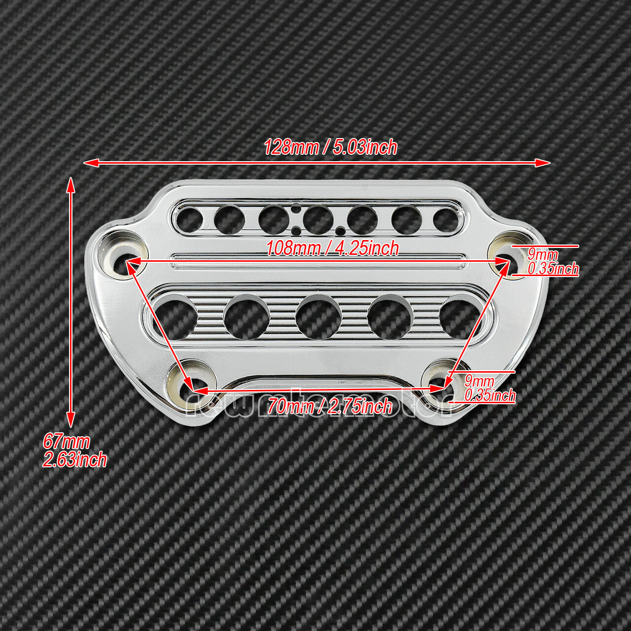 Front Chrome Indicator Handlebar Clamp Cover Fit for Harley Sportster 95-up Dyna