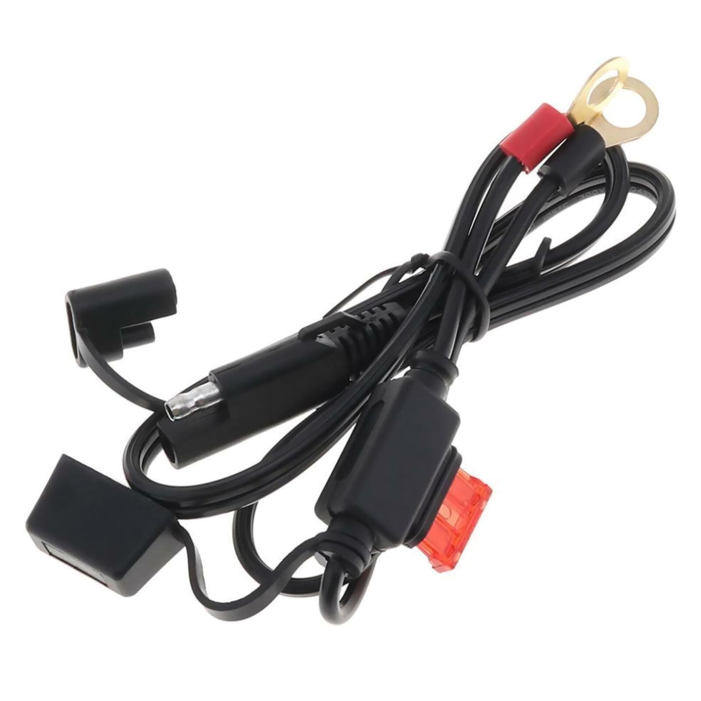 0.6M 12-24V Motorbike Connection Line Charger Line Solar Battery Cable Adapter