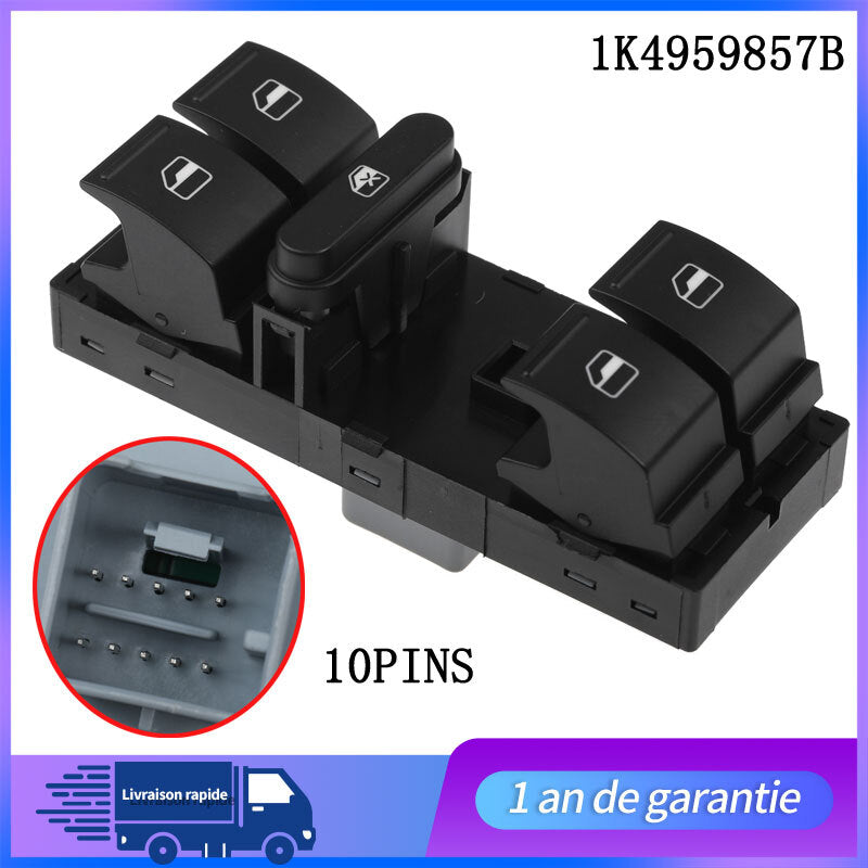 Bouton Leve Vitre Gauche Conducteur for VW for Tiguan Touran for Golf 6 for Golf 5 1K4959857B