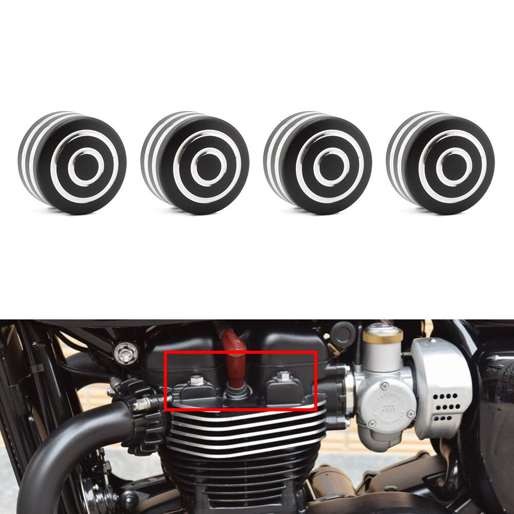 Billet Machined Head Bolt Mutter Abdeckkappe f¨¹r T120 Thruxton R Scrambler 4 St