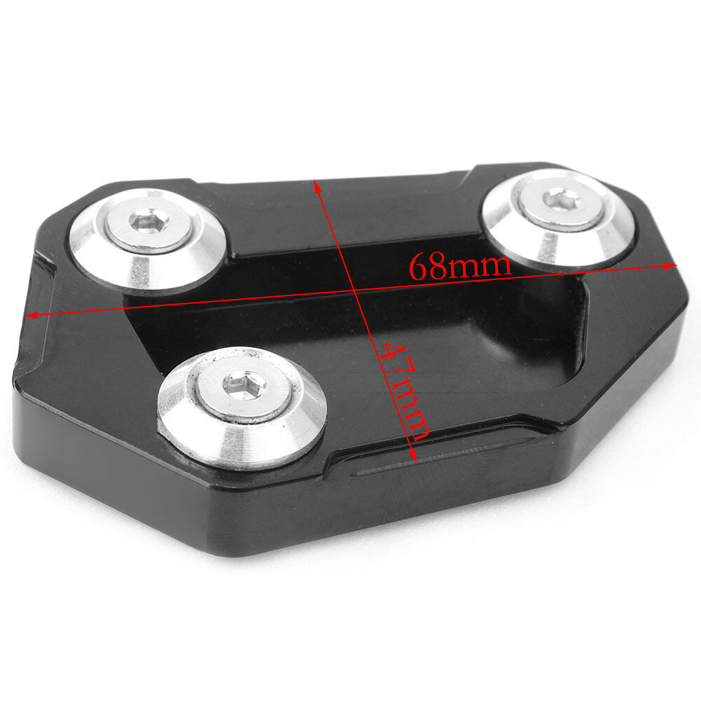 Black Kickstand Enlarge Plate Side Stand Extension Pad for BMW S1000R 2014-2016