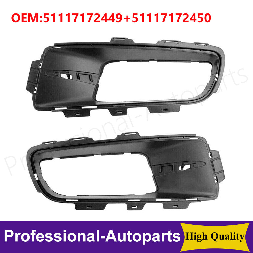 1 pair of front bumper lower grille fog light covers suitable for BMW 2007-2010 X5 E70