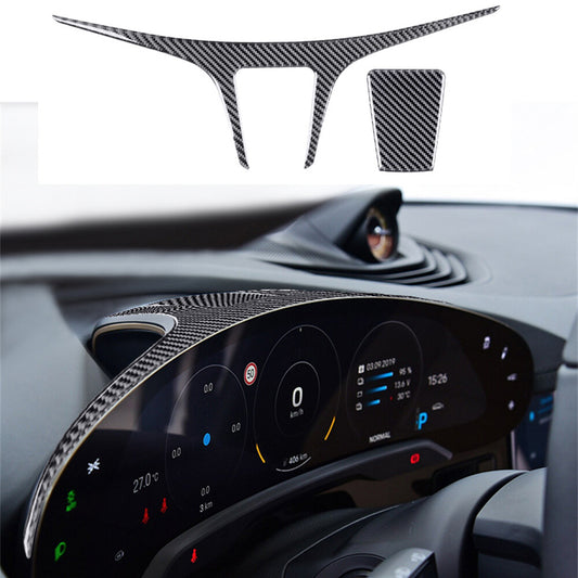 Carbon Fiber Dashboard Panel Decor Trim for Porsche Taycan 2019-2022 Accessories