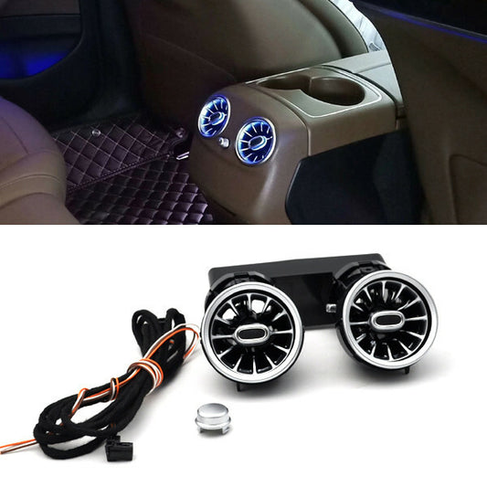 2x rear led Illuminated Turbo air ac vent purifier for Benz E class W213 16-2019