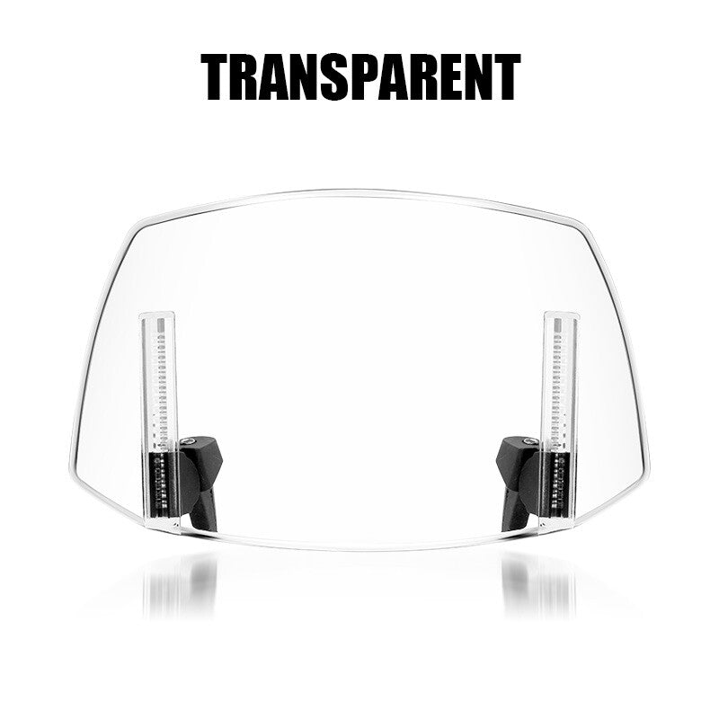 Motorcycle Windshield Extension Spoiler Wind Deflector Clear Univer Universal