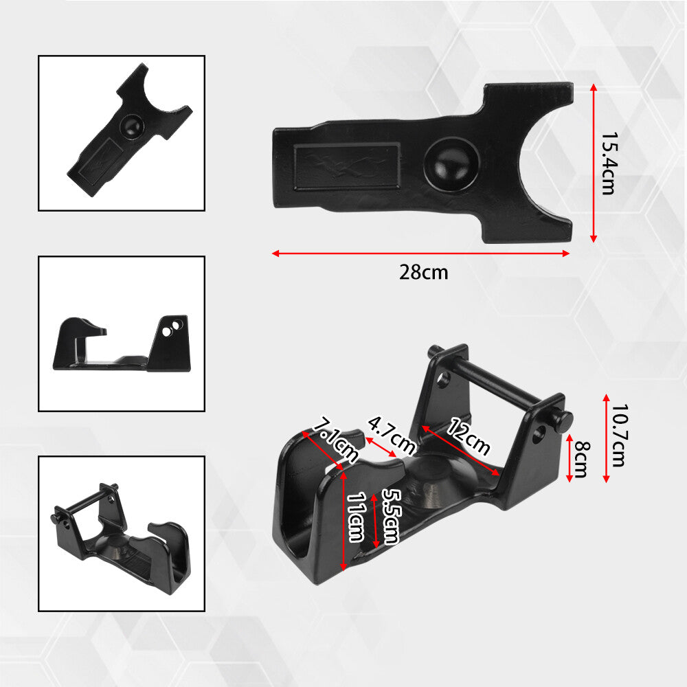 Gooseneck Hitch Lock with Keyed Padlock Gooseneck Lock for Heavy Trailers Black