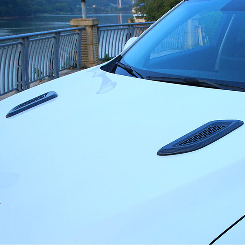 1 pair of automotive decorative air intake smothers, ventilator caps, and carbon fiber