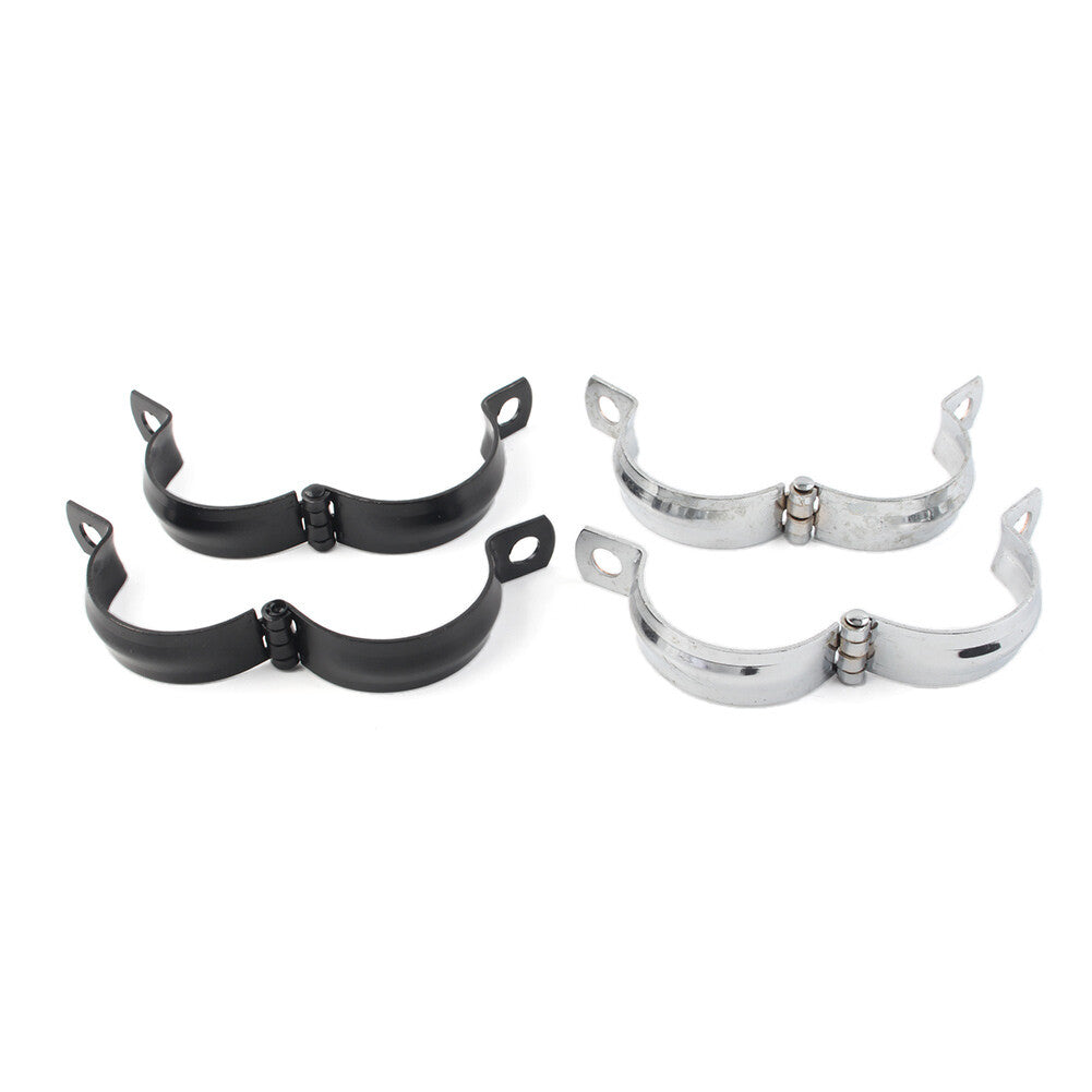 Front Fork Clamp Turn Signal Light Mount Bracket Holder Pair Motorcycle