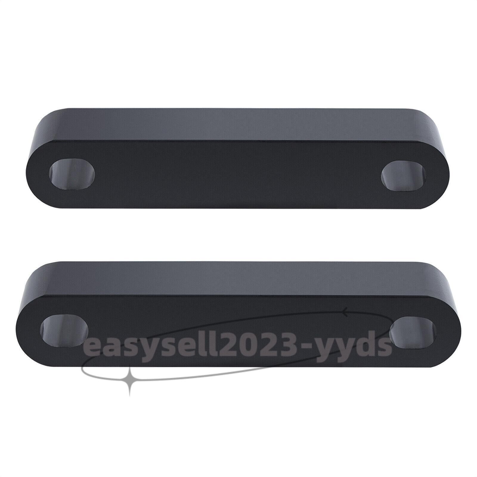 Black Front 21 Fender Riser Relocator Brackets Kit for Harley Road Street Glide