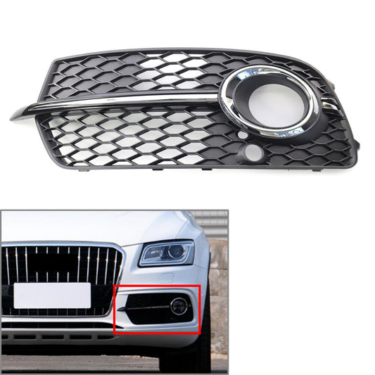Front Fog Lamp Grill Cover Chrome Trim for Audi Q5 2013-2017