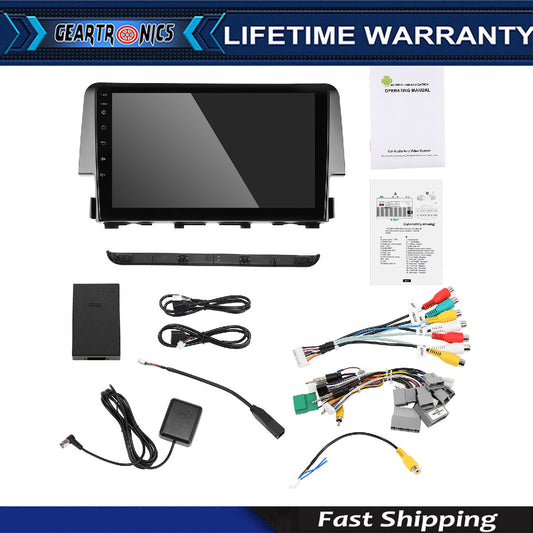 Apple Carplay For 2016-2020 for Honda for Civic Car Stereo Android 12.0 Radio GPS WIFI K