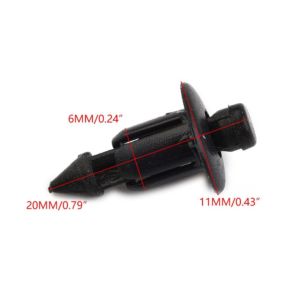 50pcs 6mm Motorcycle Fairing Trim Plastic/Push Fit/ Rivet Clips For- for Suzuki