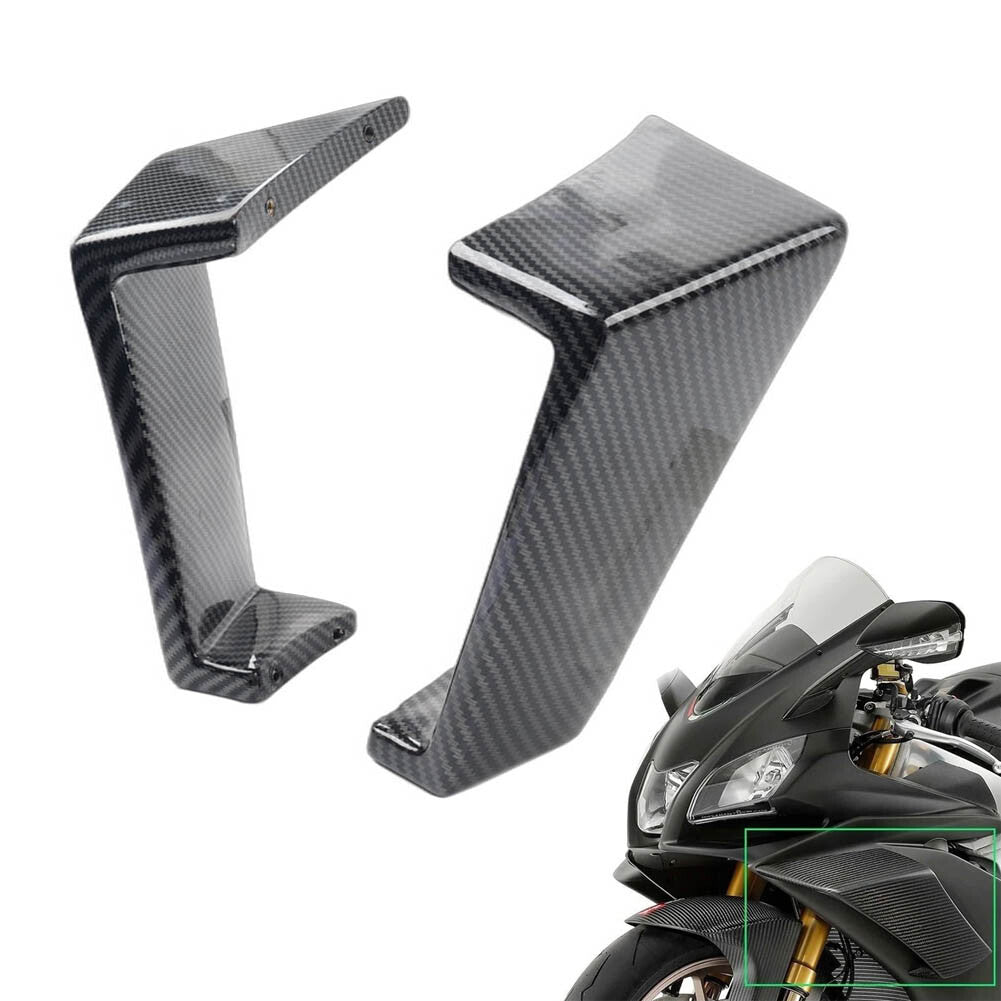 Carbon Fiber Winglet Fixed Wing Air Deflectors Fairing For RSV4 RF 09-21