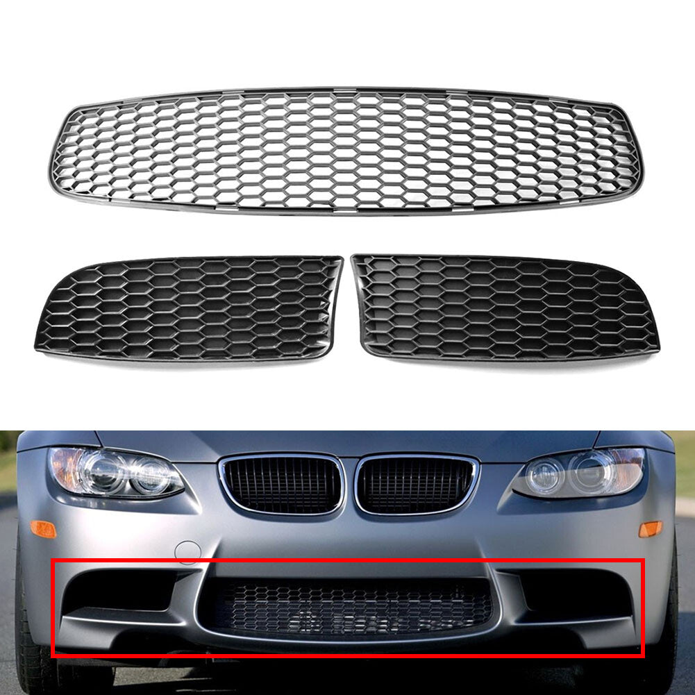 Front Bumper LowerGrille Set for BMW 3 Series E90 E92 E93 M3 Style 2009-2011