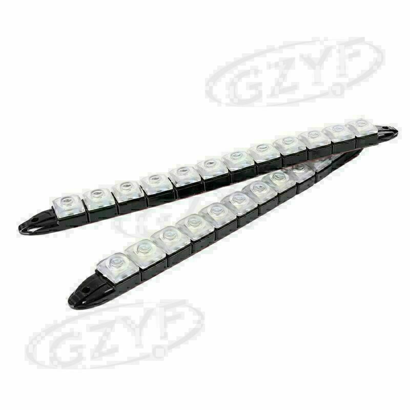 Car Flexible 12 LED DRL Daytime Running Light Driving Daylight Fog bulb Lamp
