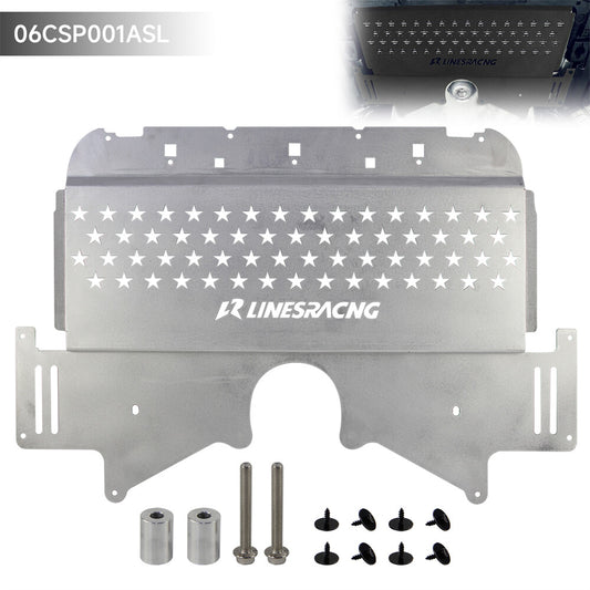 Oil Cooler Skid Plate for BMW G80 G82 M3 M4 G87 M2 2021-2024 Aluminum Silver