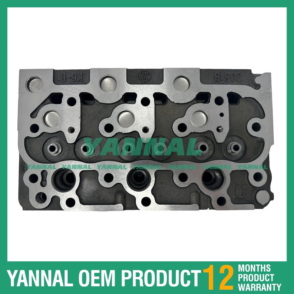 new D1101 complete cylinder head with valves for Kubota