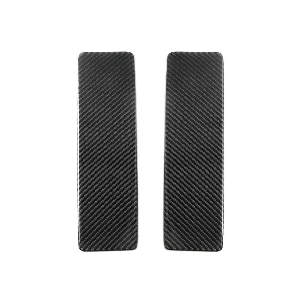 2pcs Carbon Fiber Interior Rear Door Panel Trim for Dodge for Ram 1500 2009-2012